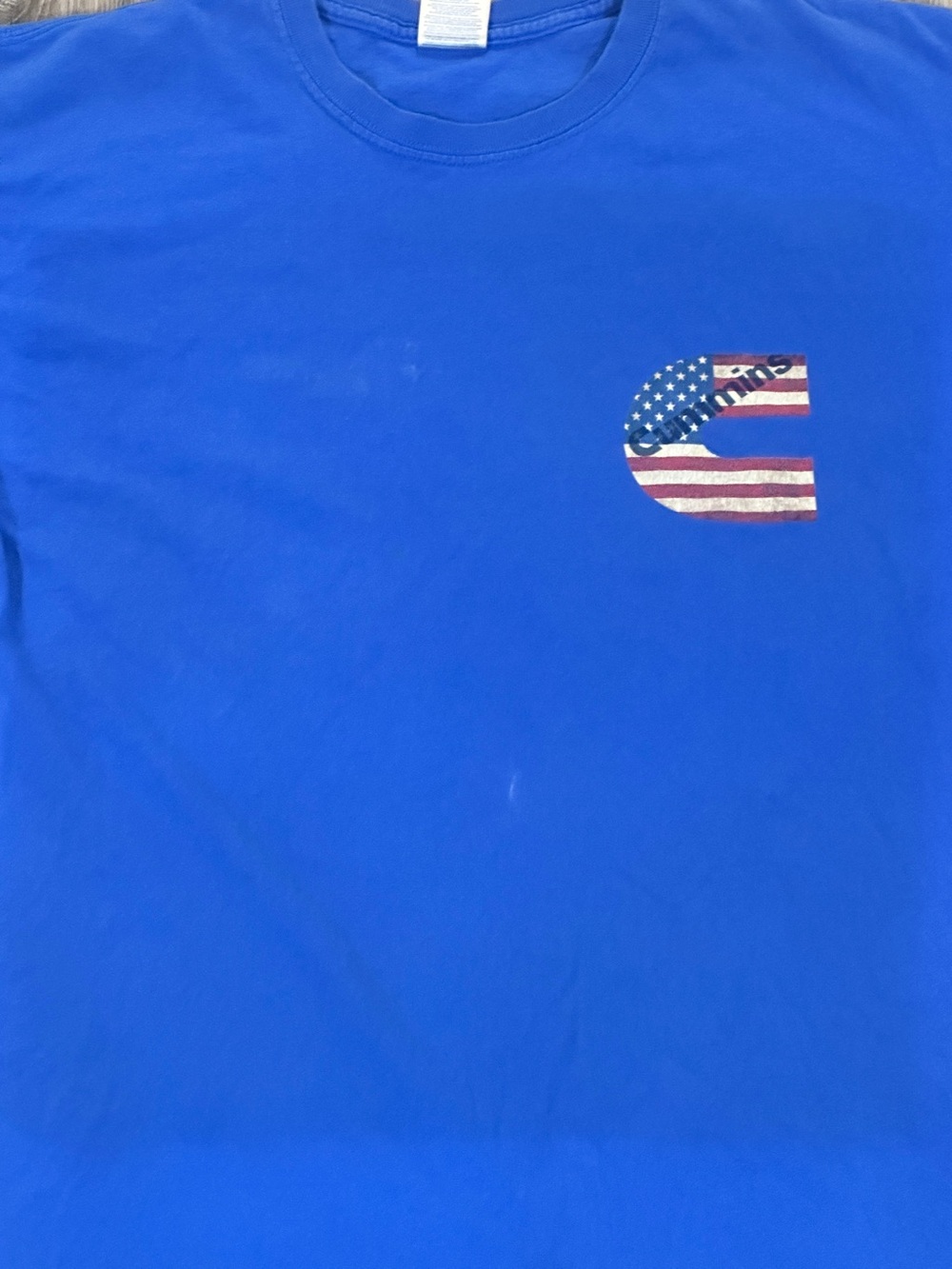 Men’s Cummins Diesel Engine 100% Cotton Gilden T-shirt Large (L) - Picture 2 of 6